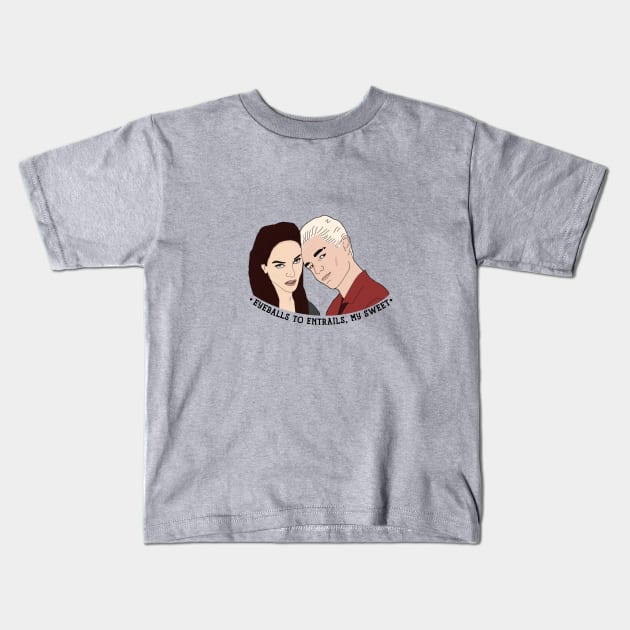 Spike & Dru BTVS Kids T-Shirt by likeapeach